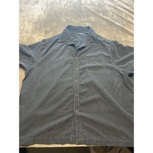 Roundtree & Yorke 3XB Gray Short Sleeve Button Down Shirt Men's‎